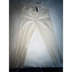 Women’s Cream Cropped Jeans